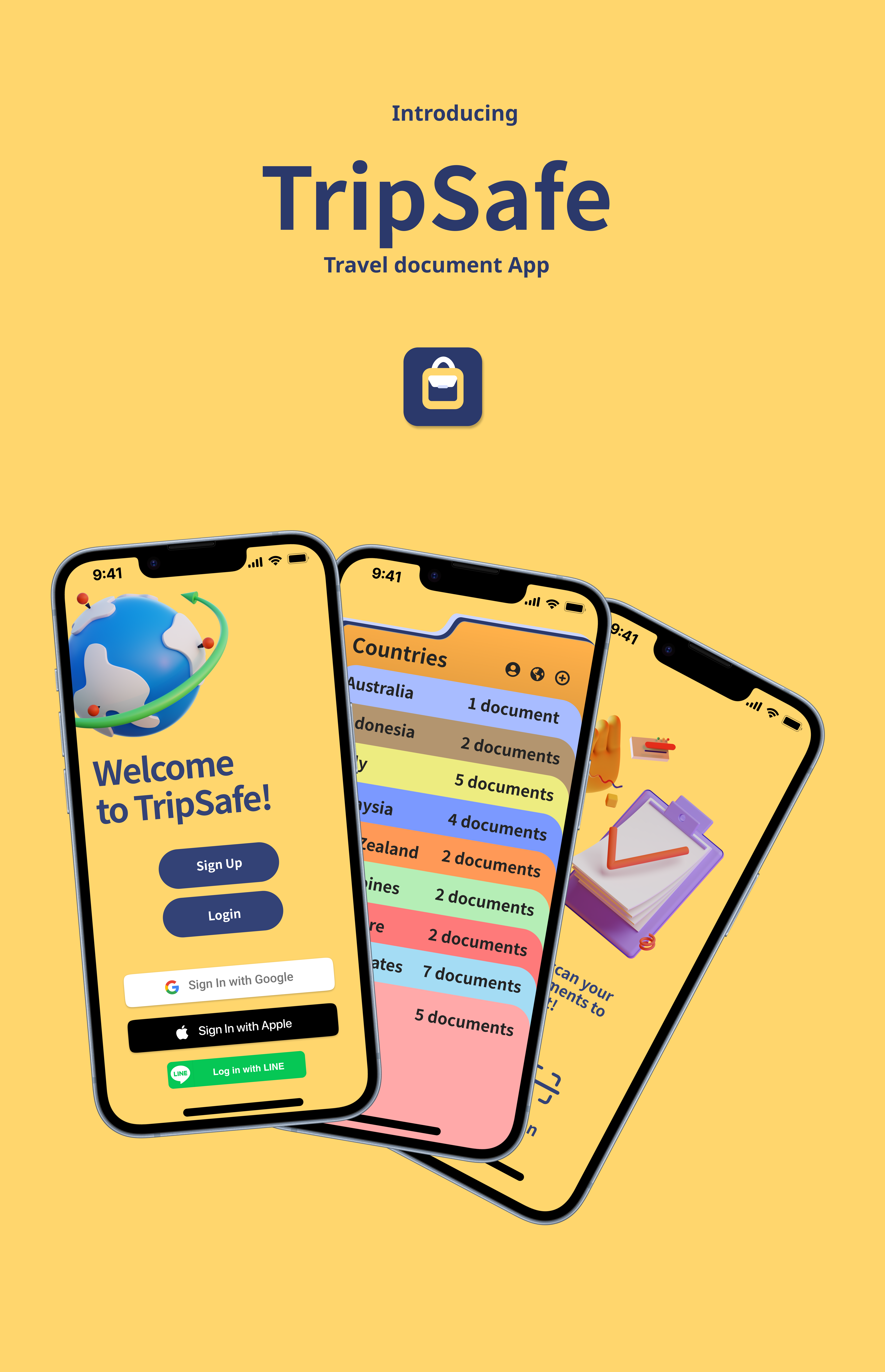 TripSafe Introduction Screen