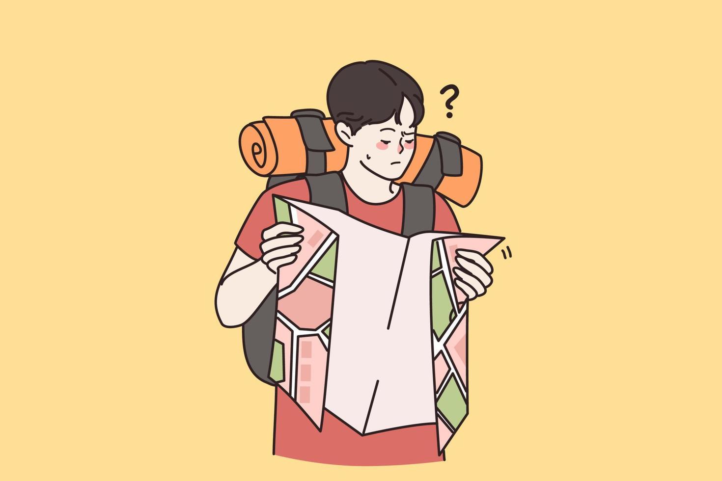 Traveler with Map